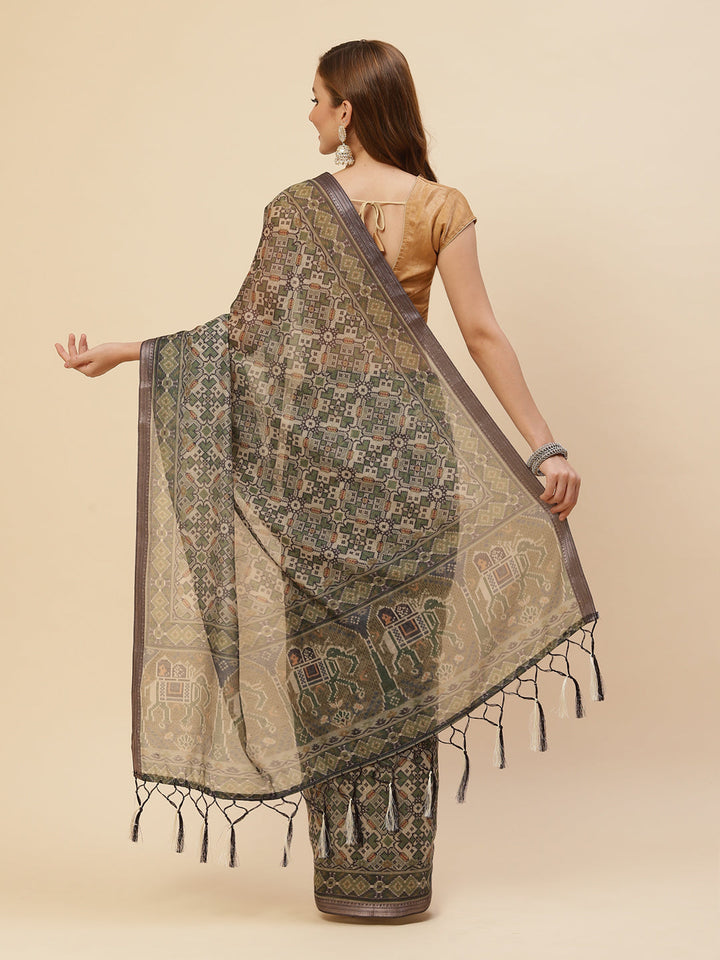 Patola Printed Cotton Saree