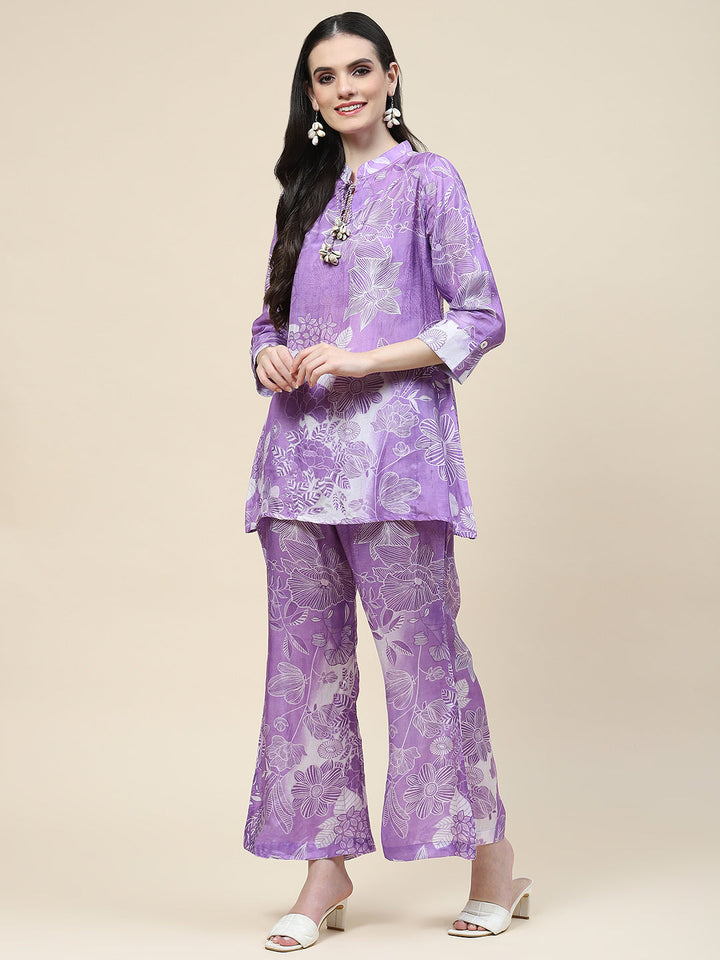 Printed Muslin Kurti With Pants