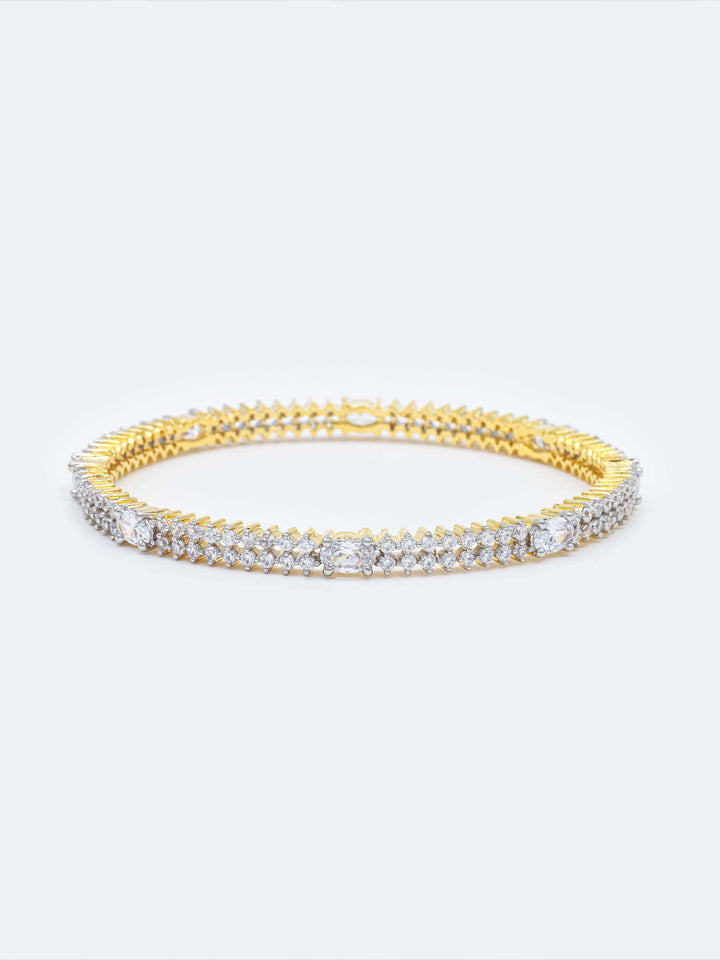 Gold &amp; Silver AD Bangles Set