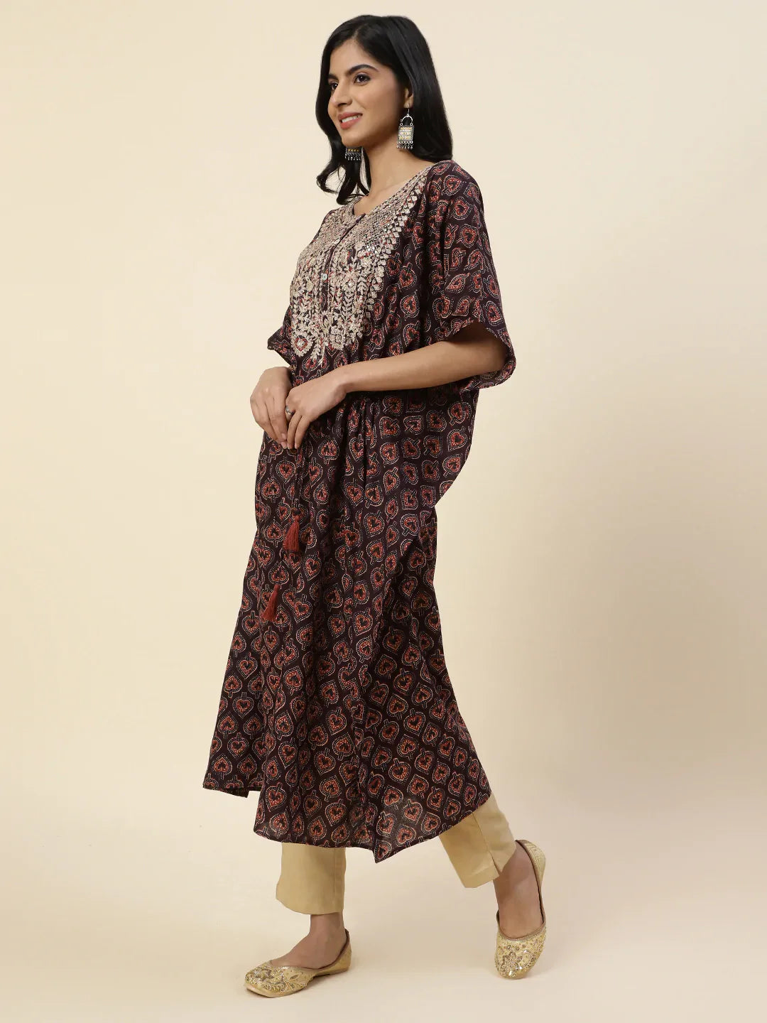 Printed Cotton Kaftan Kurta