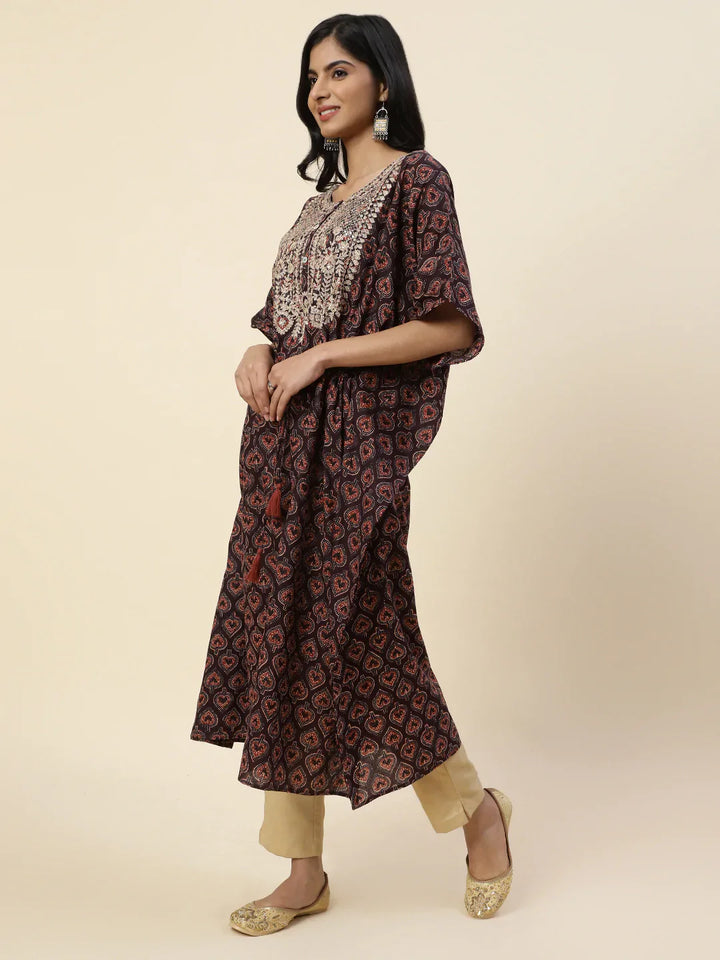 Printed Cotton Kaftan Kurta