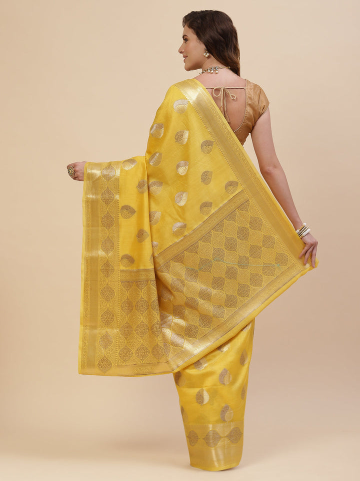 Zari Border Booti Cotton Woven Saree