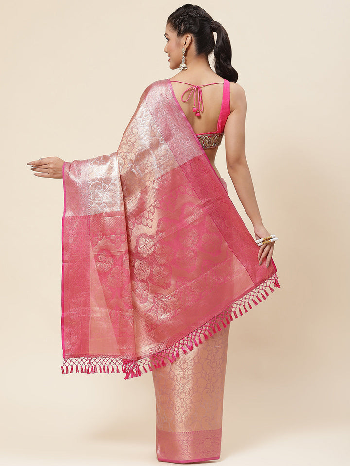 Zari Jaal Woven Cotton Saree