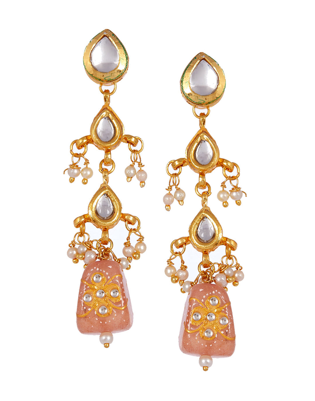 Gold Plated Necklace With Earrings