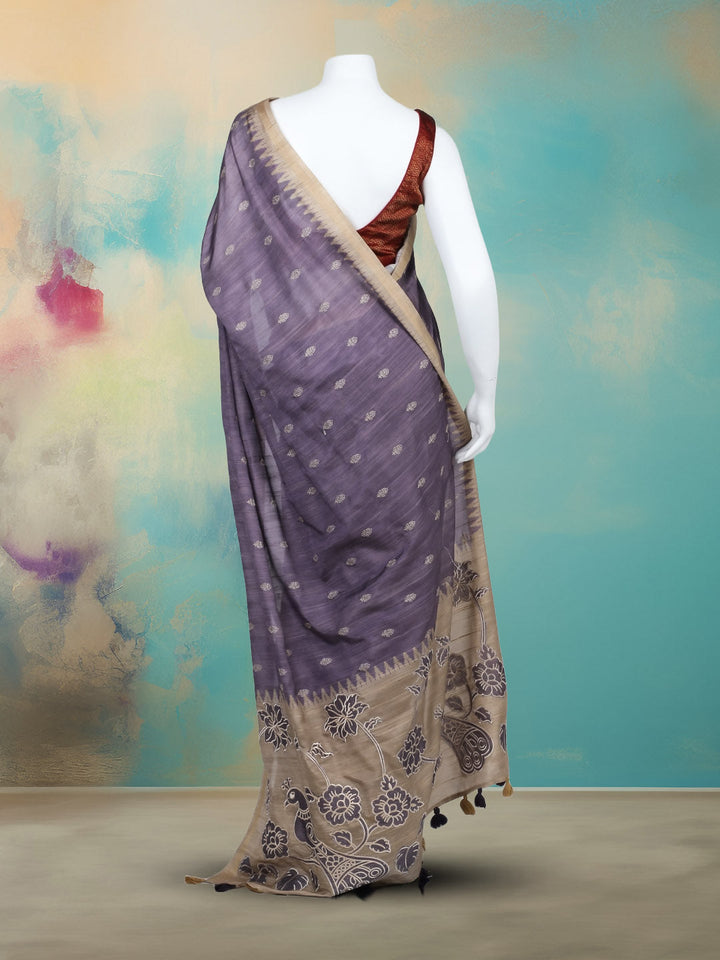 Printed &amp; Embroidered Booti Art Silk Saree
