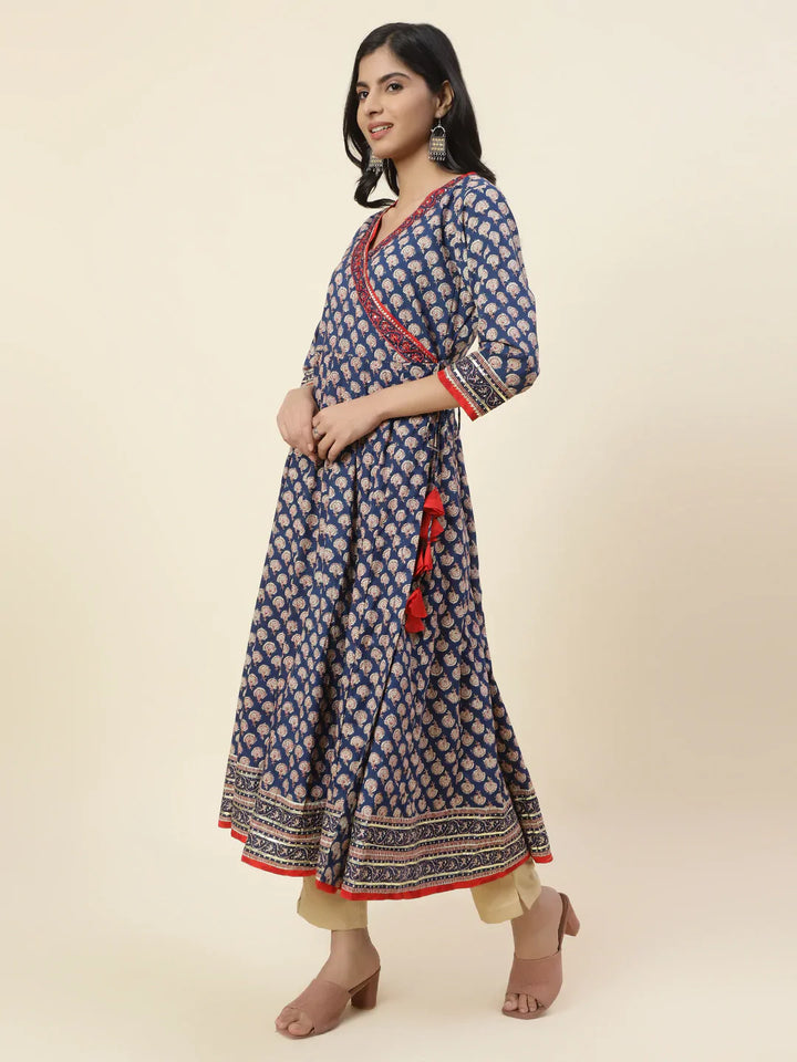 Printed Cotton Anarkali Kurta