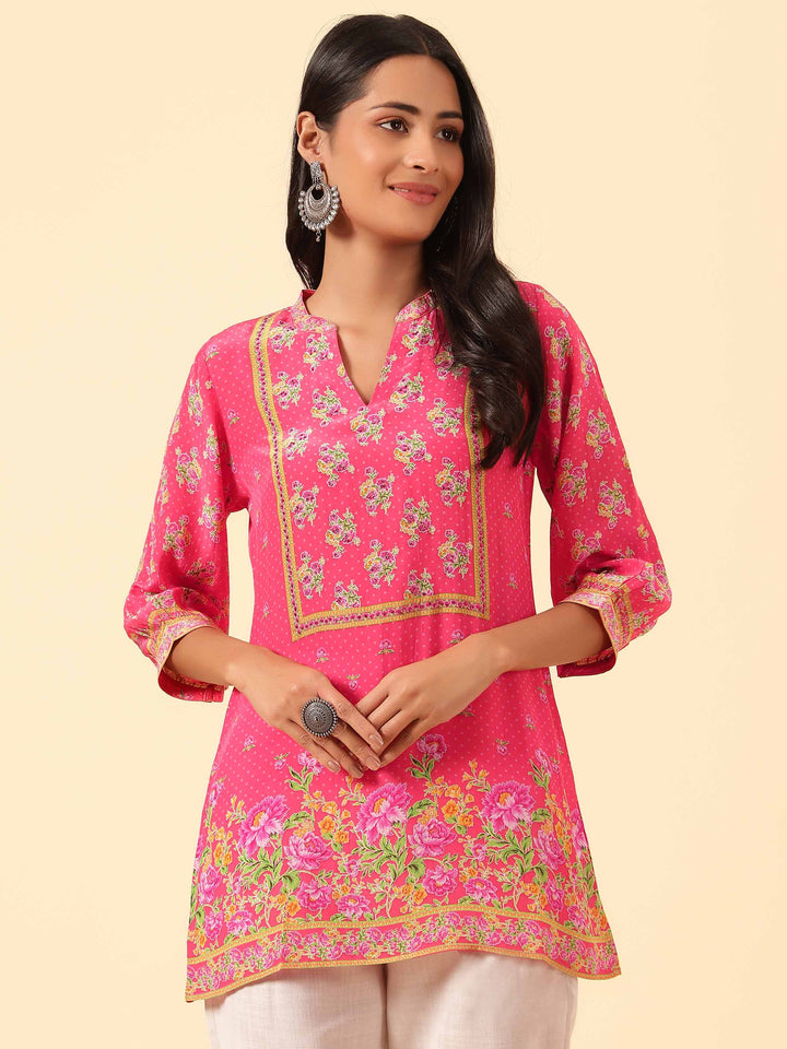 Digital Printed Crepe Kurti