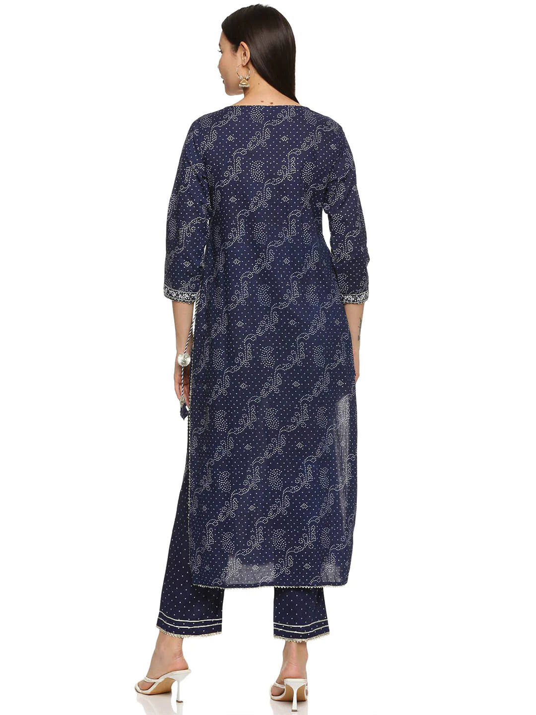 Printed Cotton Kurta With Pants