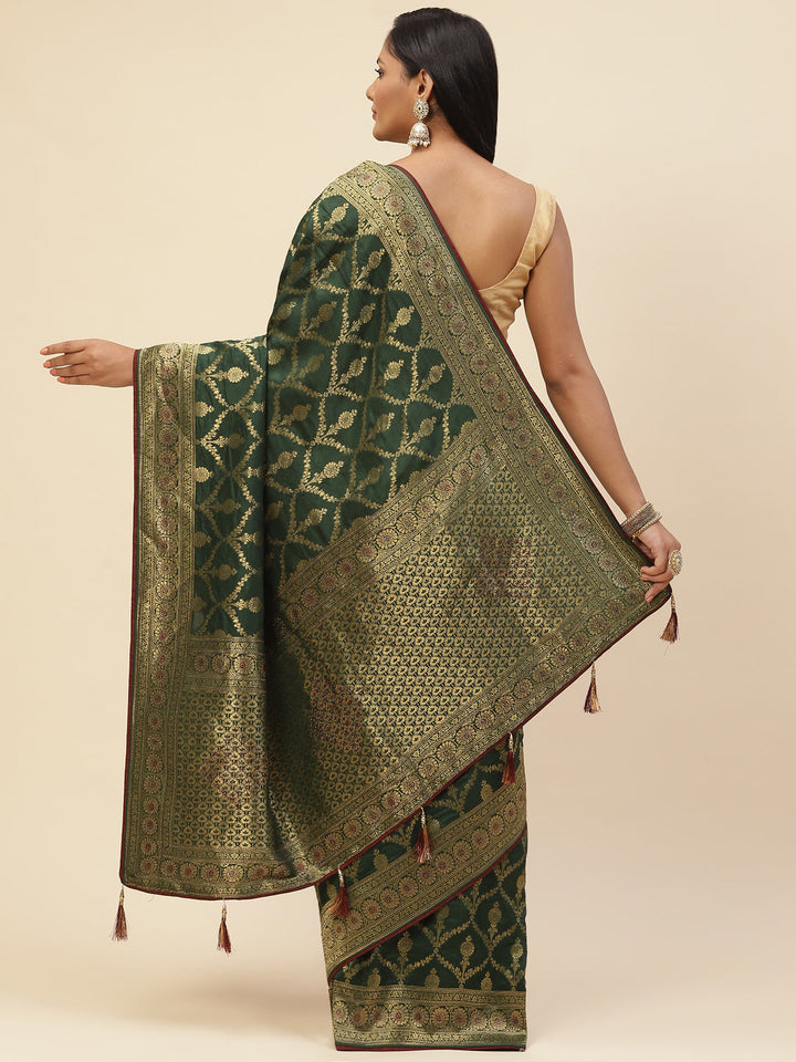 Resham Jaal Embroidered Banarasi Saree