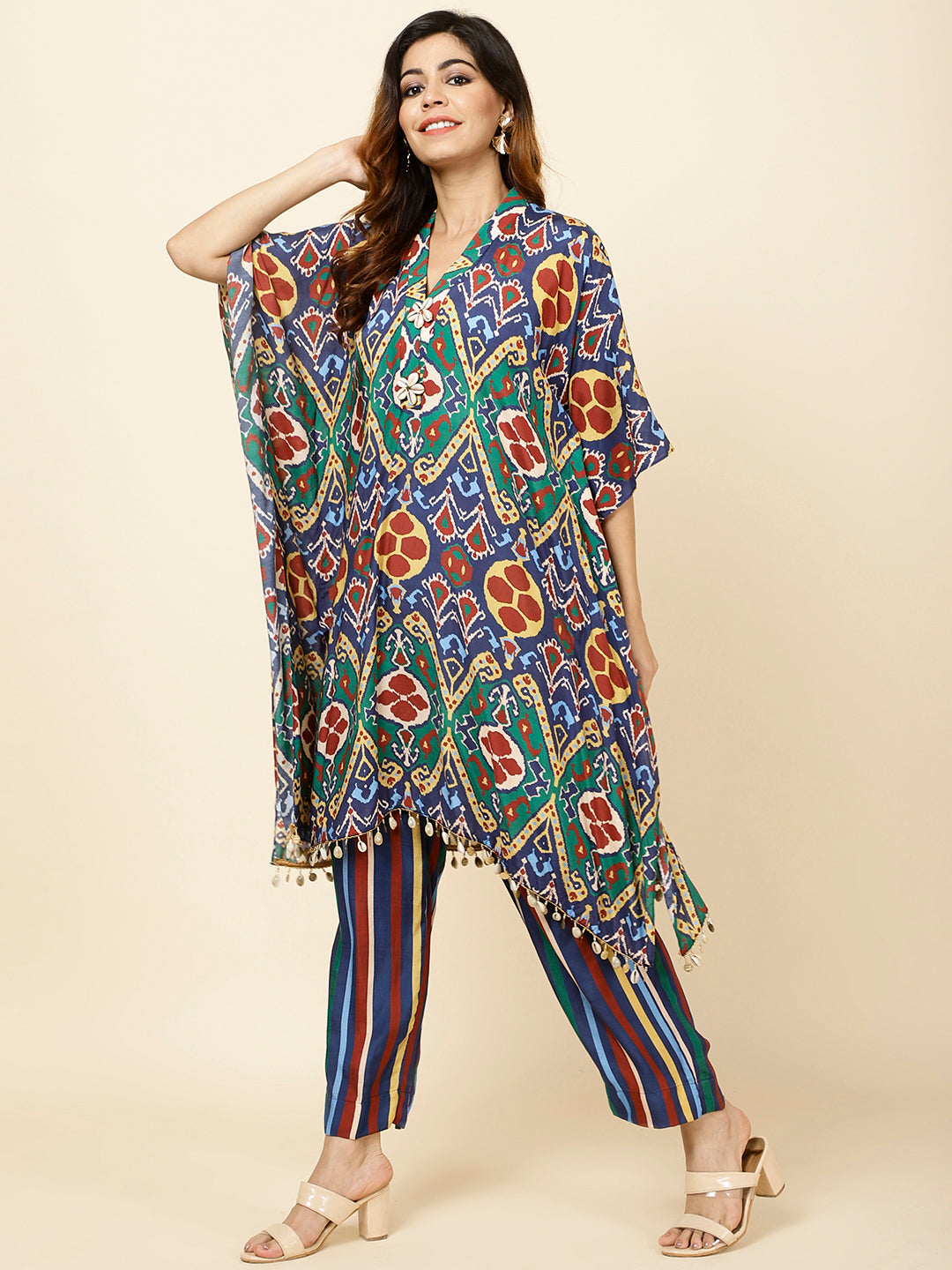 Printed Muslin Kurta With Pants