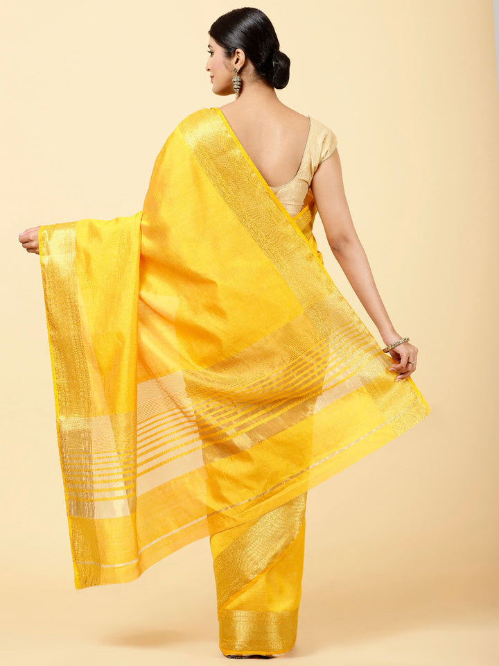 Zari Jaal Woven Handloom Saree