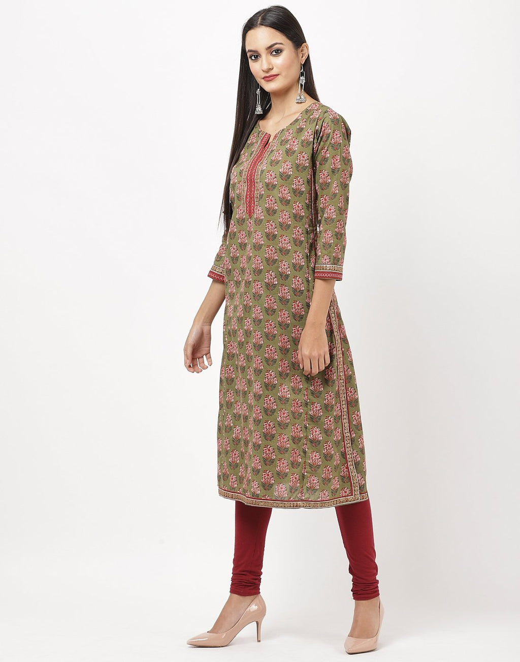 Mustard Cotton Kurti