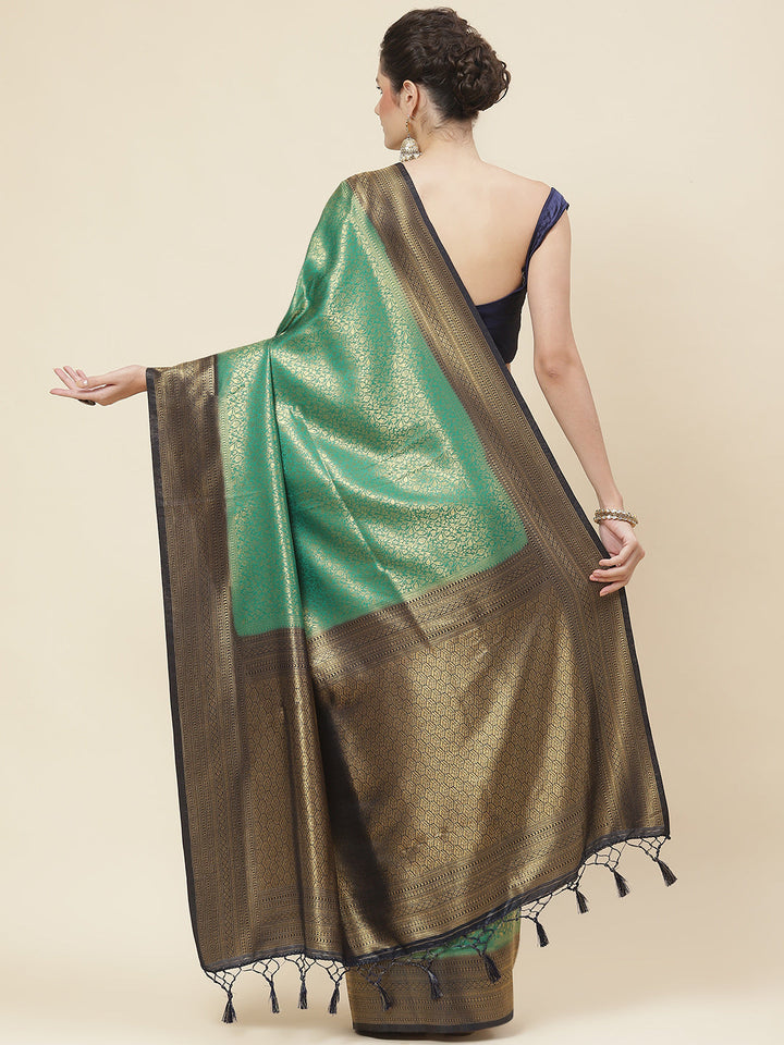 Zari Jaal Woven Handloom Saree