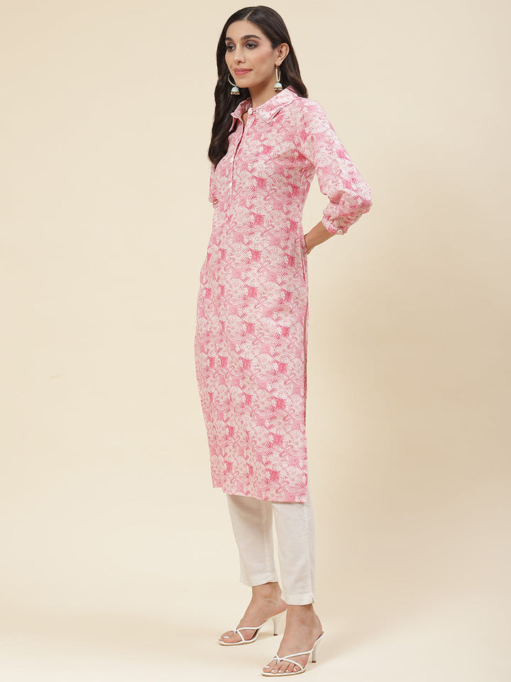 Printed Muslin Kurta