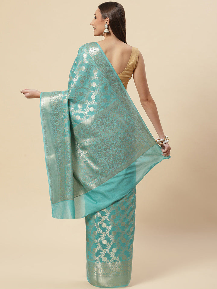 Zari Jaal Cotton Woven Saree