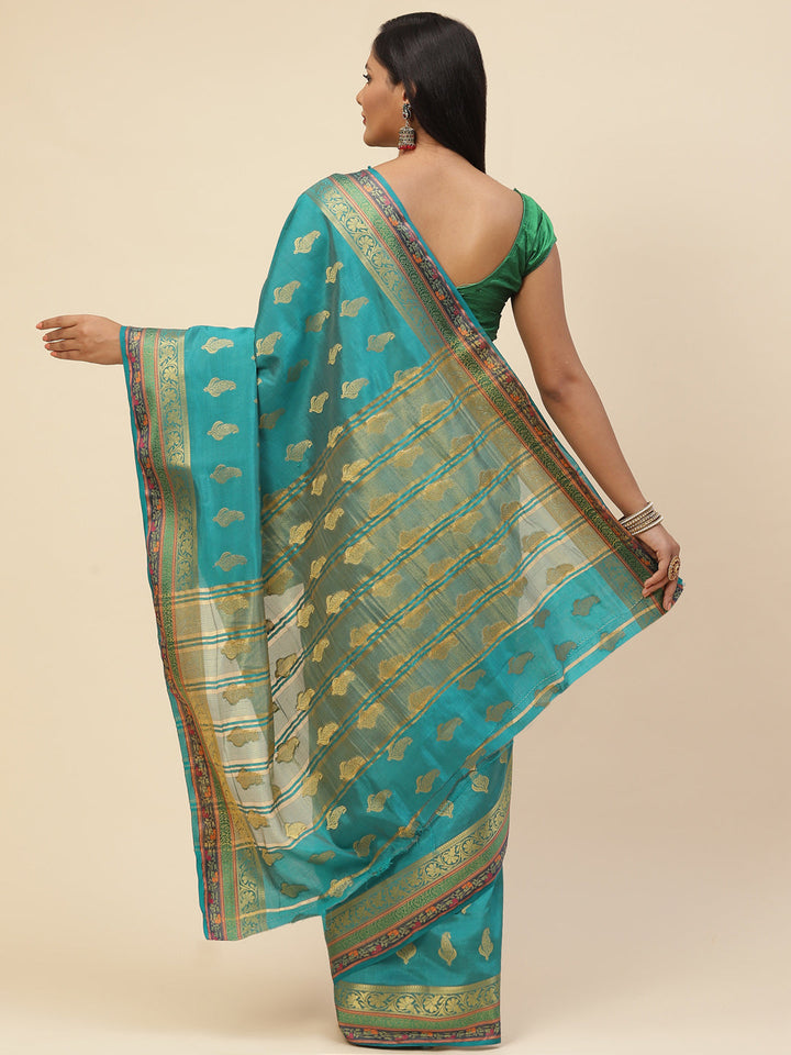 Zari Jaal Handloom Woven Saree