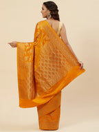 Floral Zari Jaal Handloom Woven Saree