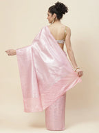 Floral Zari Jaal Handloom Woven Saree