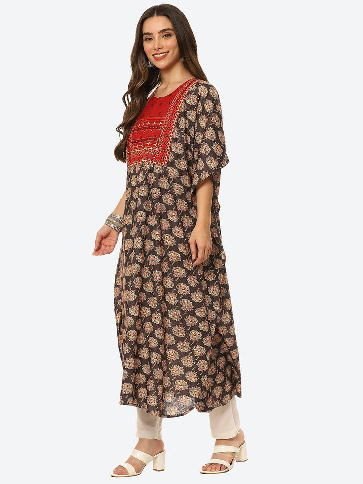 Printed Cotton Kaftan Kurta