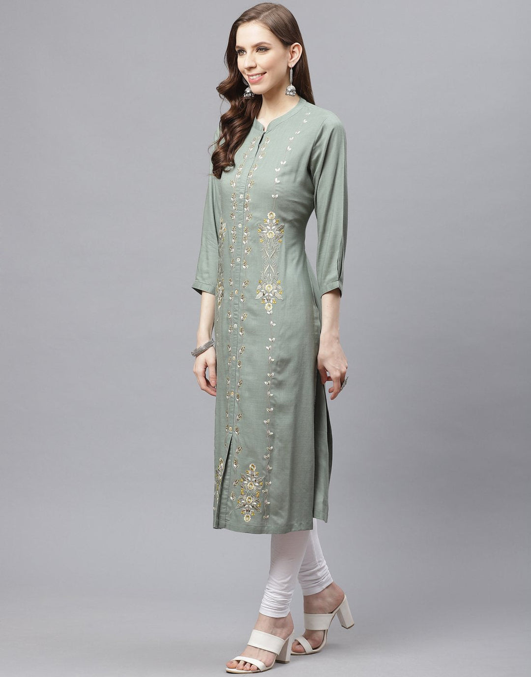 Cotton Kurti With Embroidery