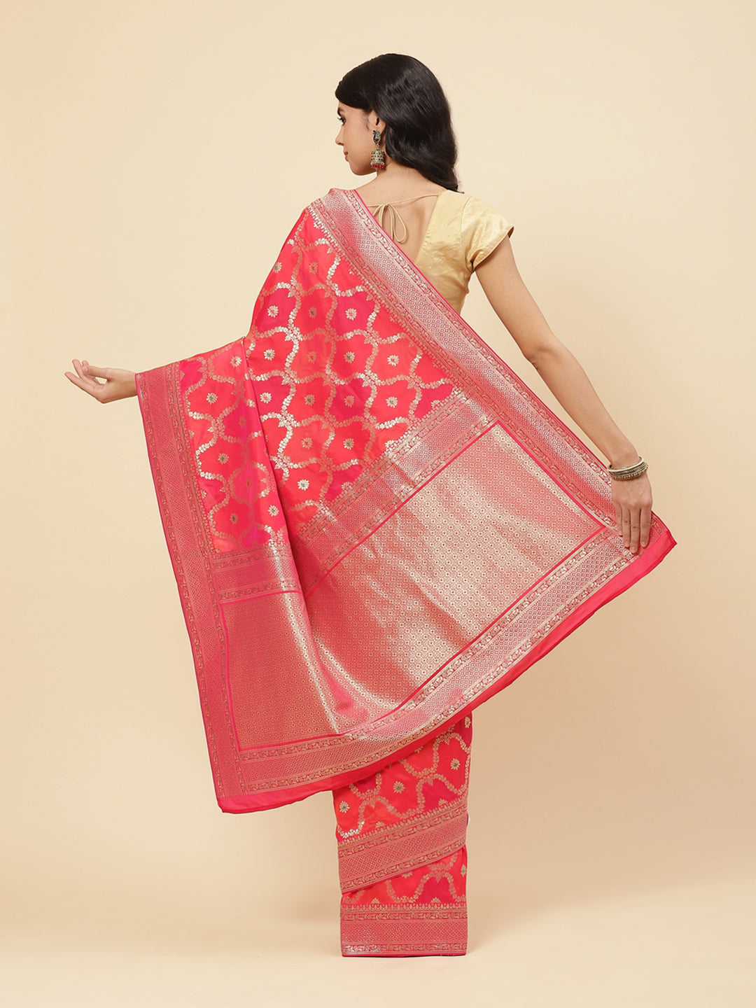 Banarasi Saree with Stone Jaal