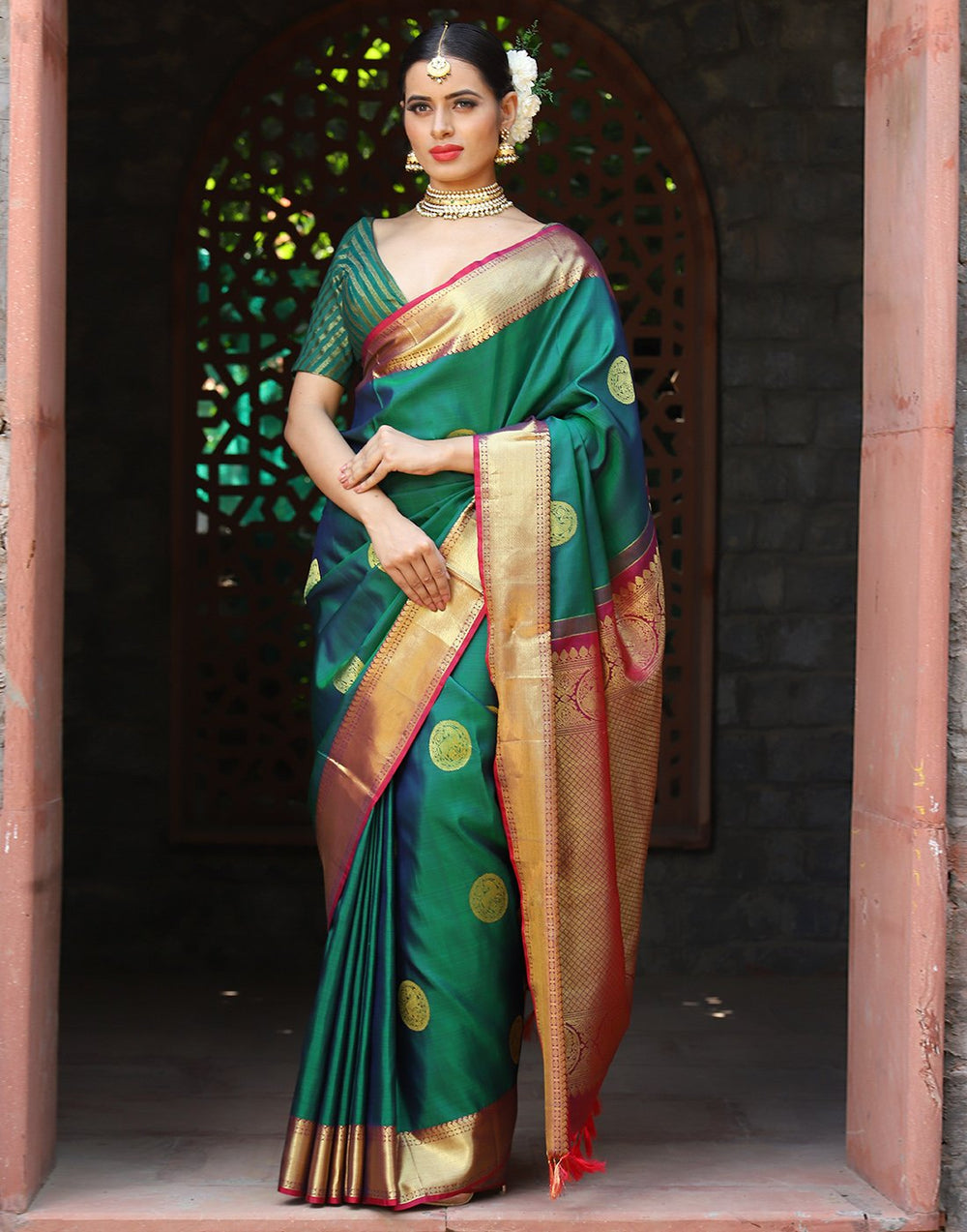 MBZ Meena Bazaar-KANJIVARAM SILK SAREE