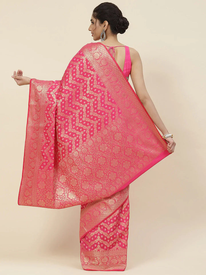 Zari Booti Cotton Woven Saree