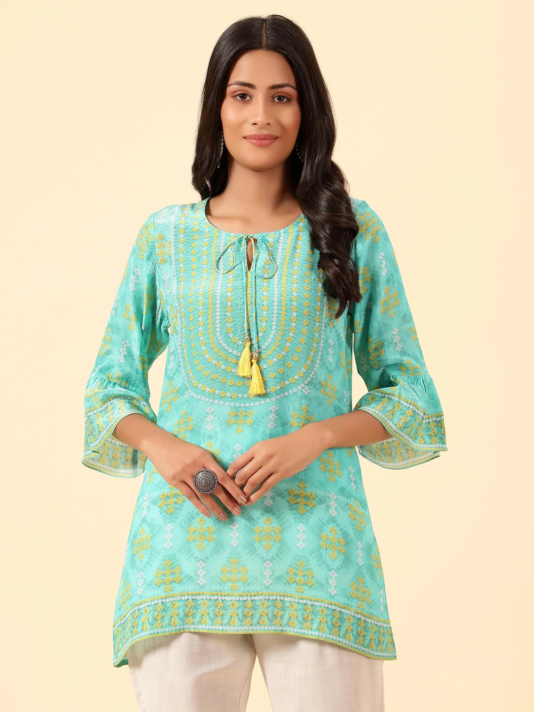 Digital Printed Crepe Kurti