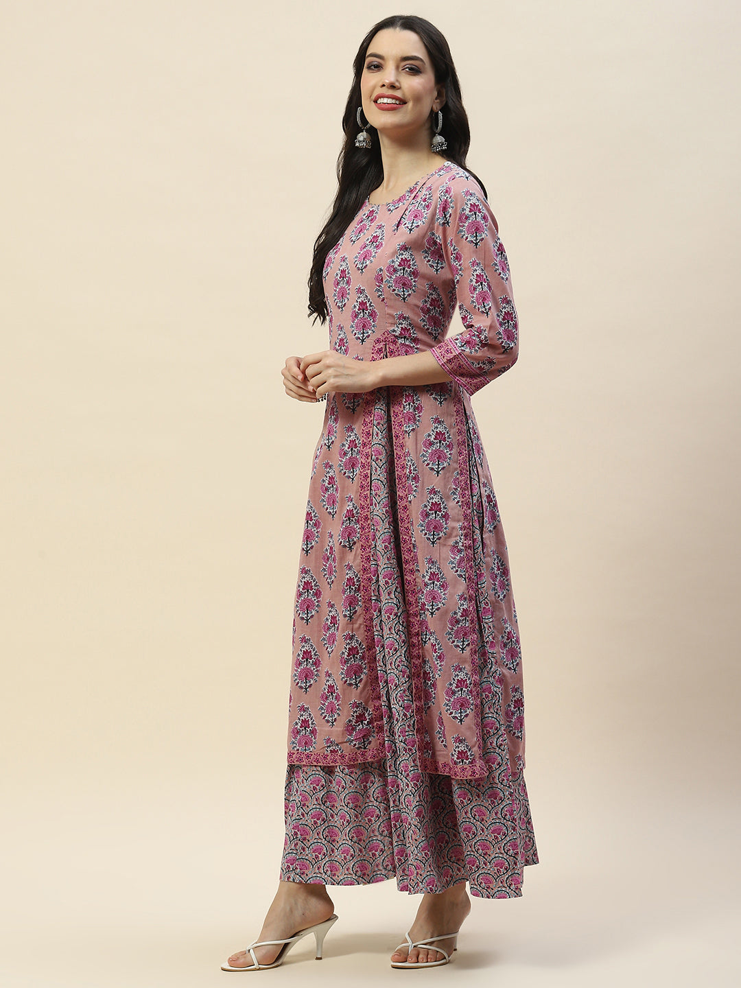 Printed Cotton Double Layer Kurta