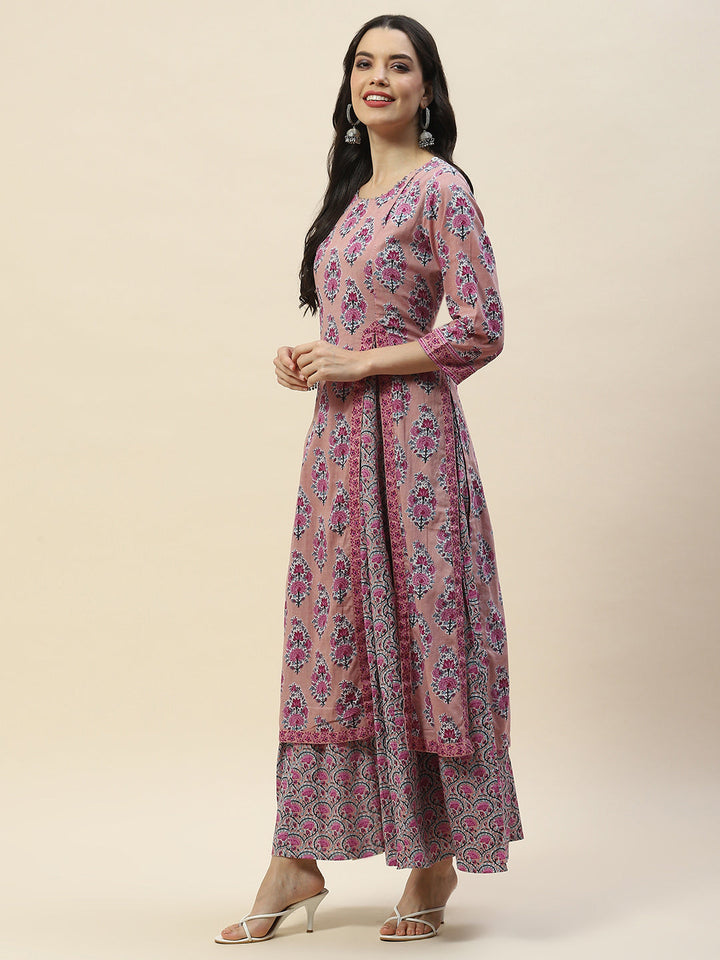 Printed Cotton Double Layer Kurta