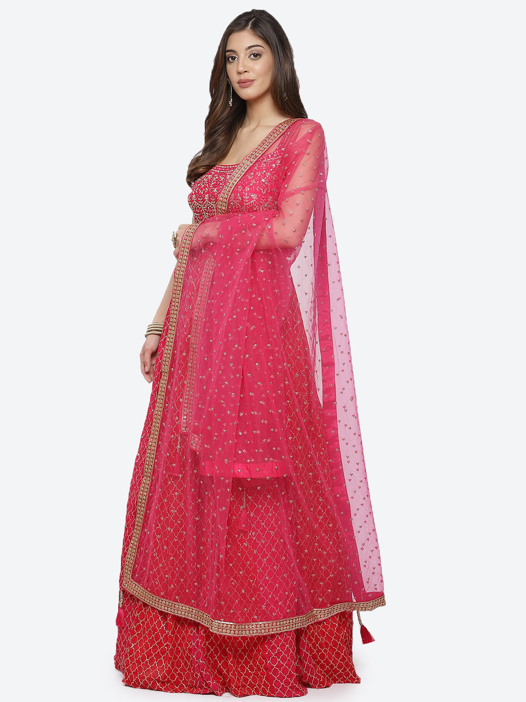 Sequence Work Crepe Stitched Salwar Kameez With Sequence Dupatta
