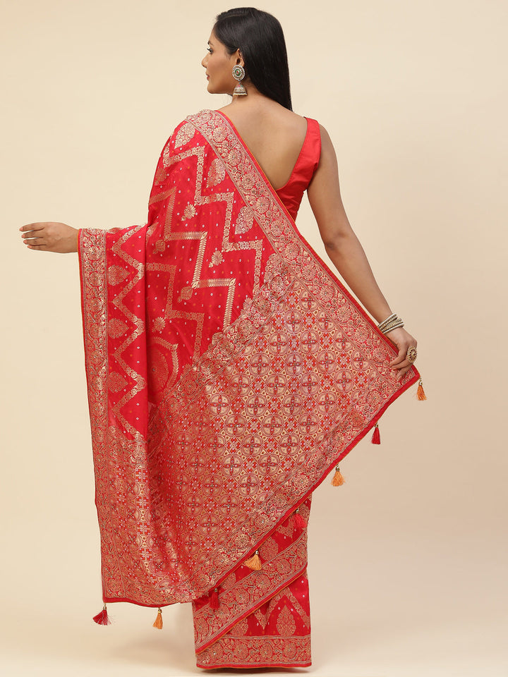 Stone Embroidered Banarasi Saree