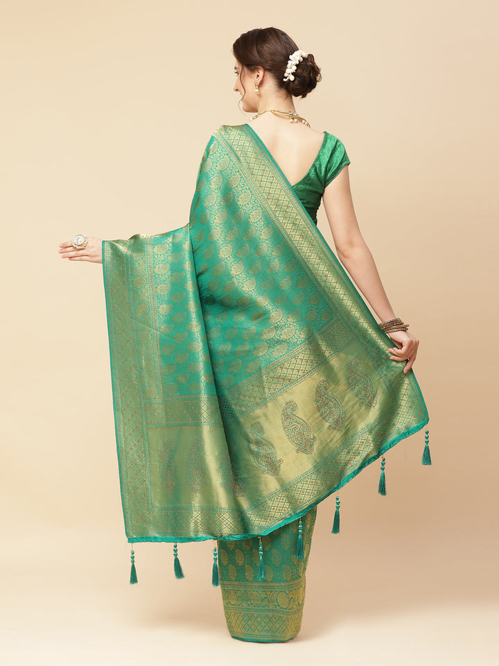Swarovski Art Handloom Woven Saree