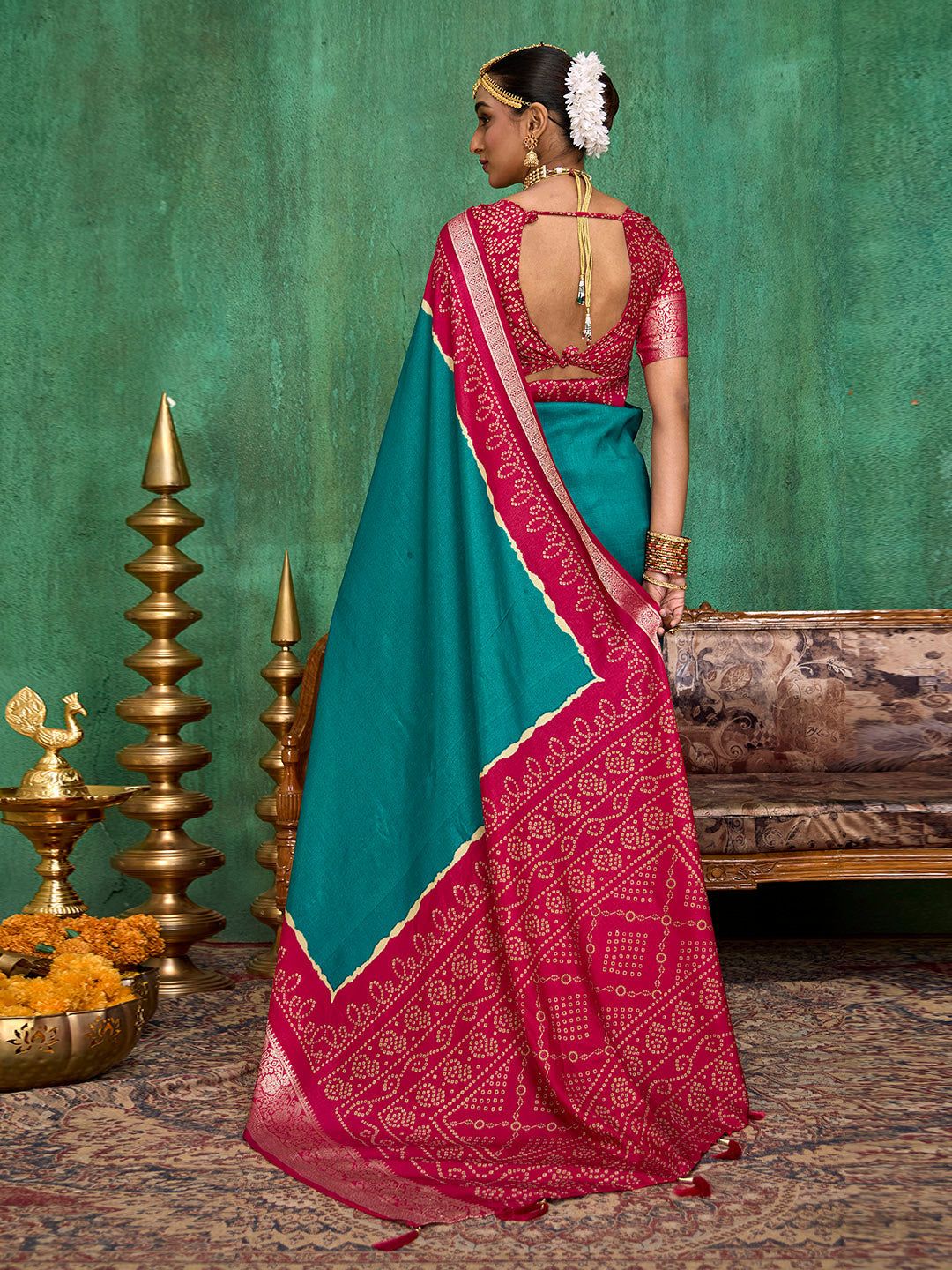 Printed Art Silk Saree