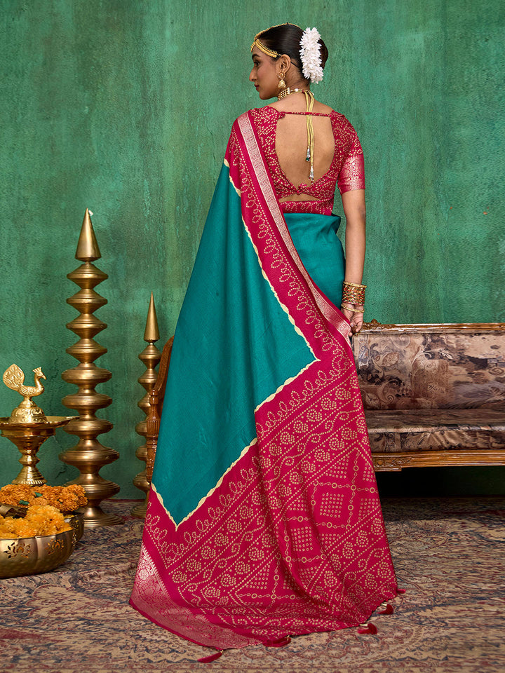 Printed Art Silk Saree