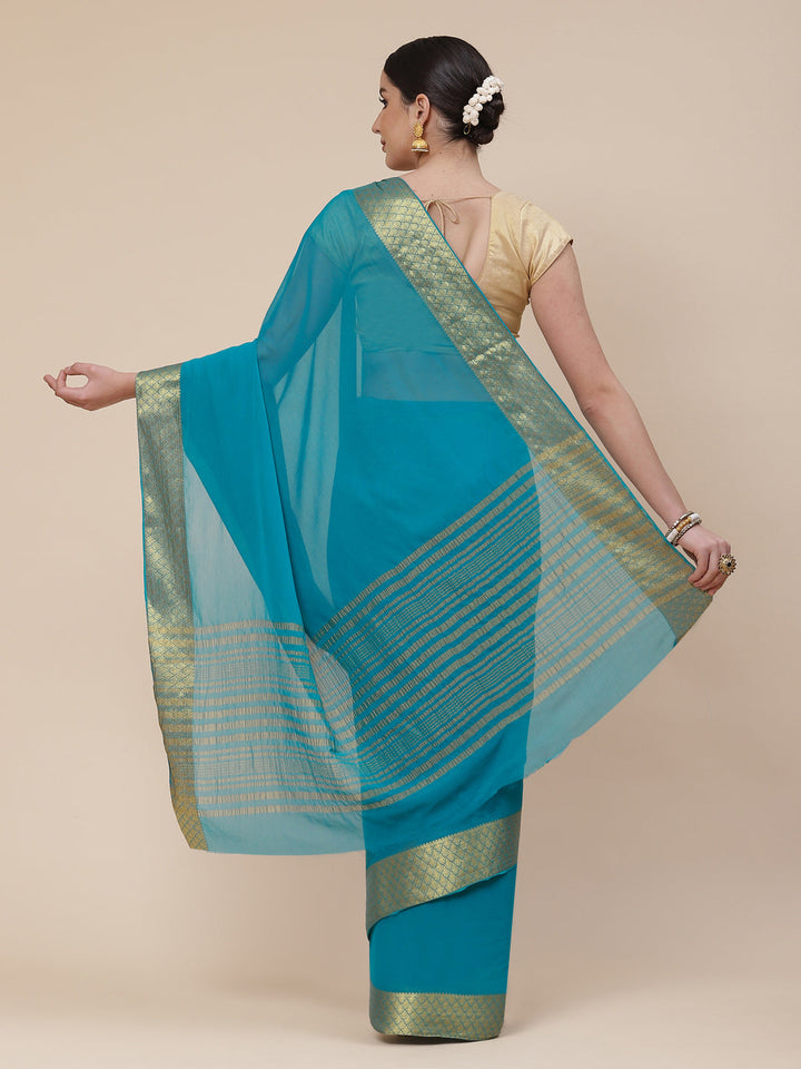 Chiffon Plain Saree