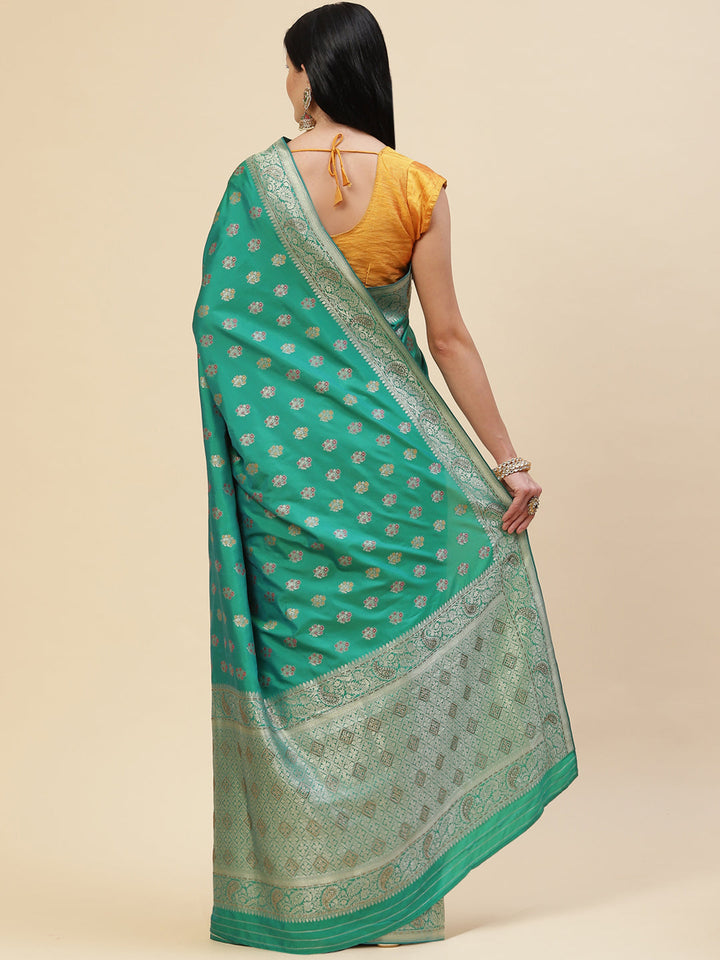 Stone Booti Banarasi Woven Saree