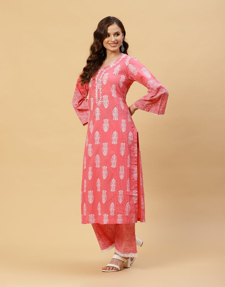 Printed Cotton Kurti With Pant