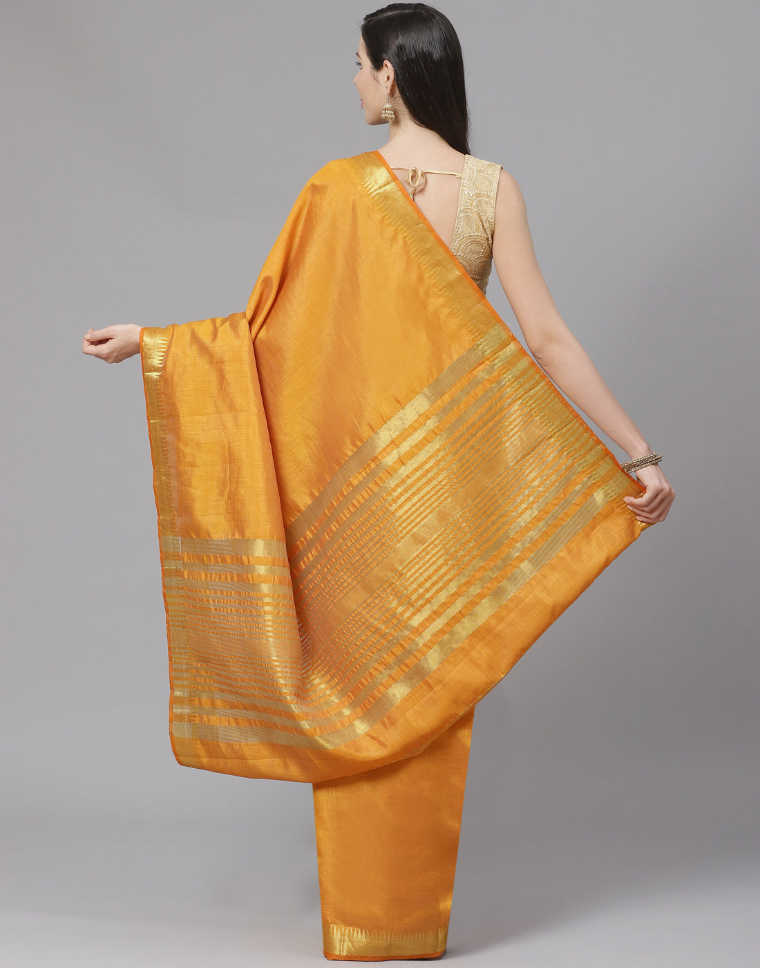 Zari Border Art Handloom Woven Saree