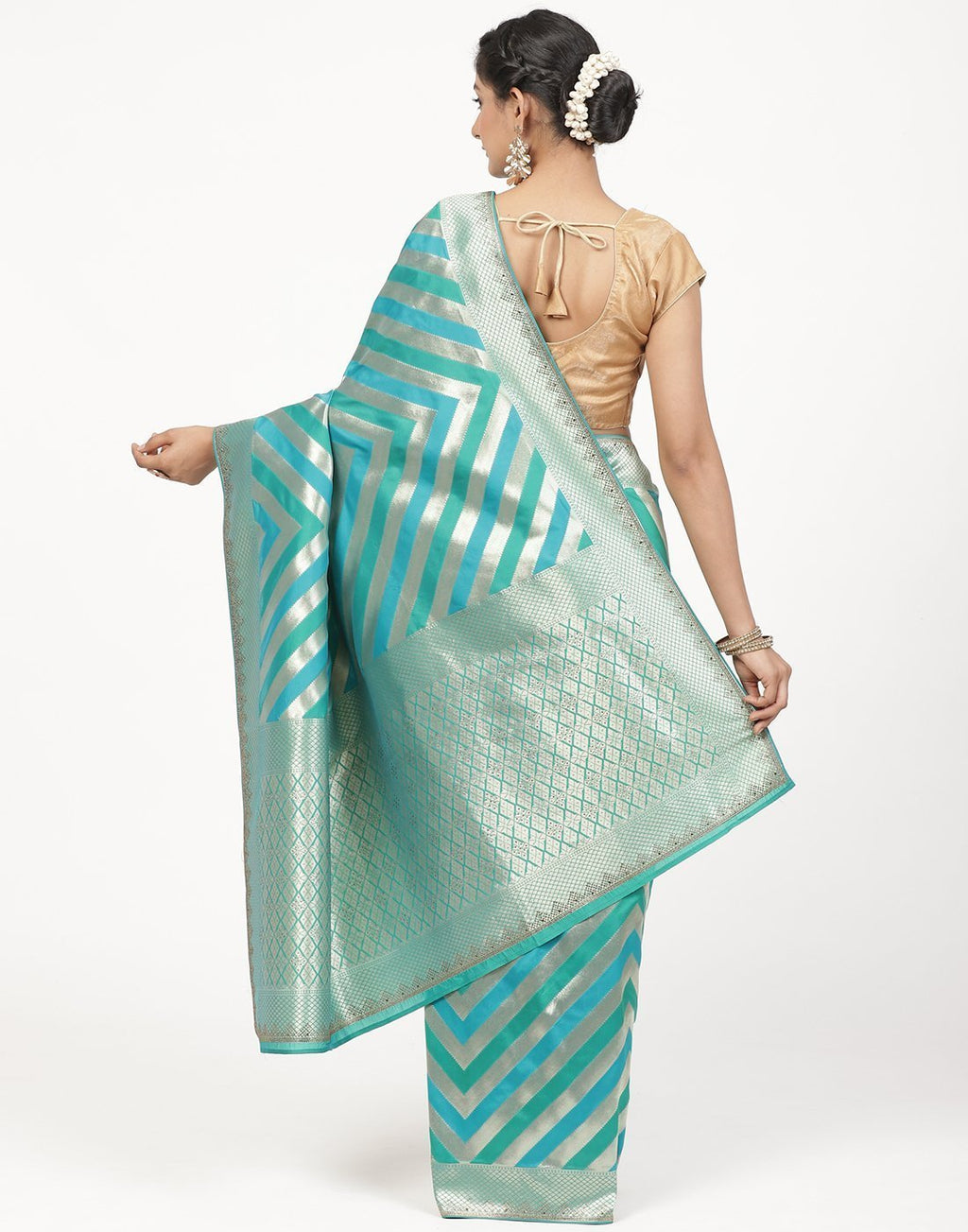 MBZ Meena Bazaar-Banarasi Art handloom Silk Saree