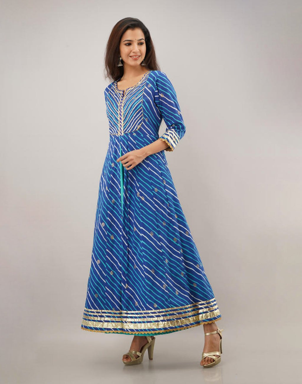 Printed Cotton Anarkali Kurti