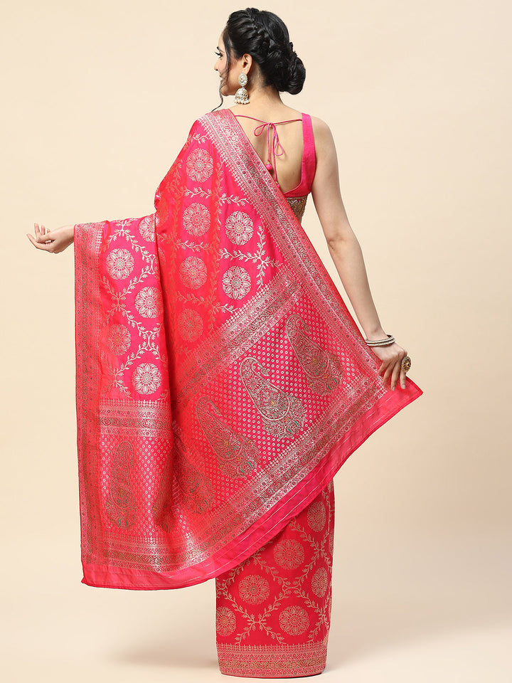 Stone Jaal Woven Banarasi Saree