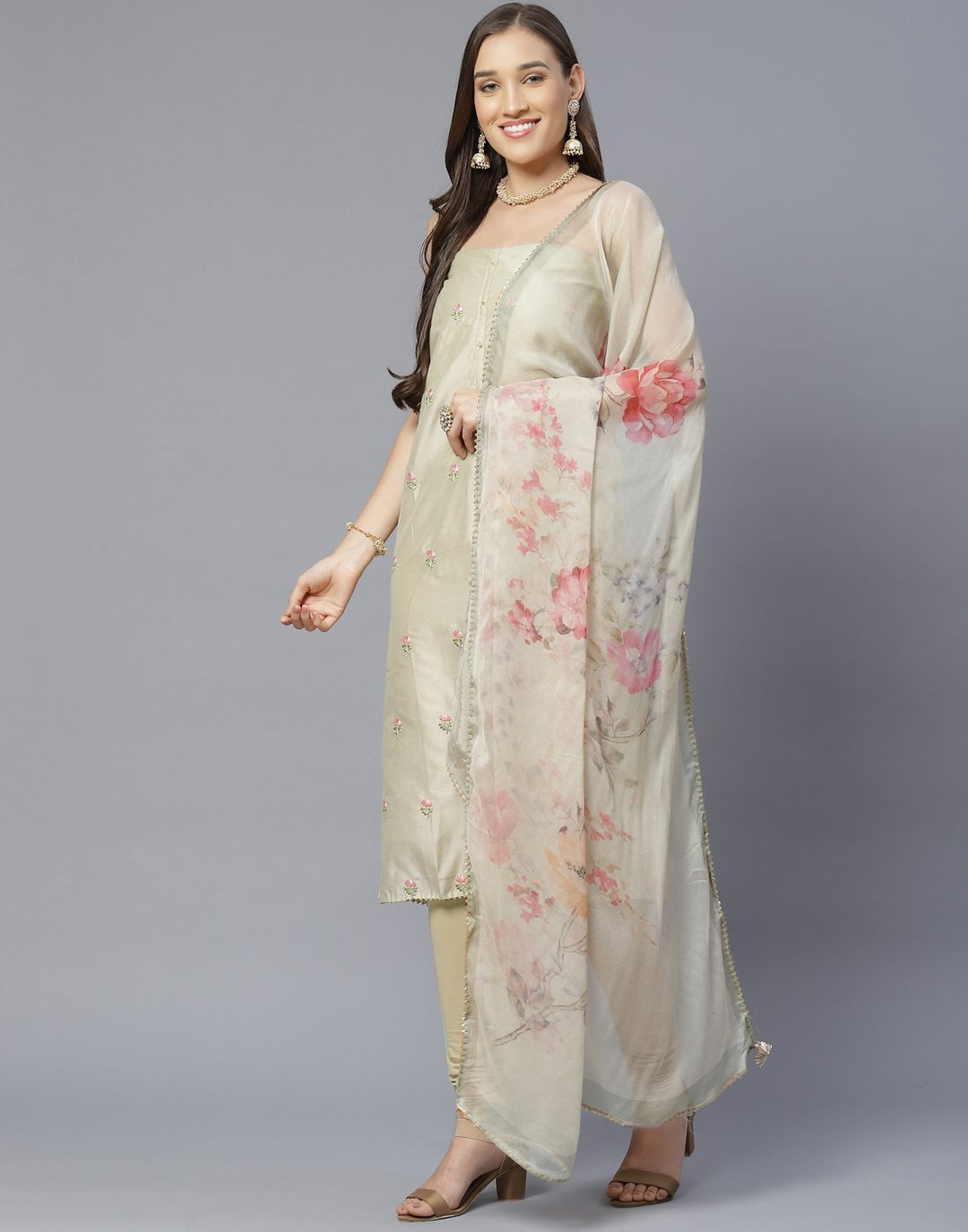 Chanderi Suit Set