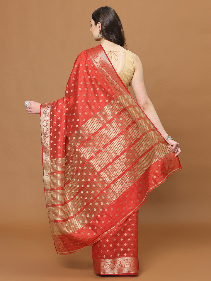 Zari Border Art Silk Woven Saree