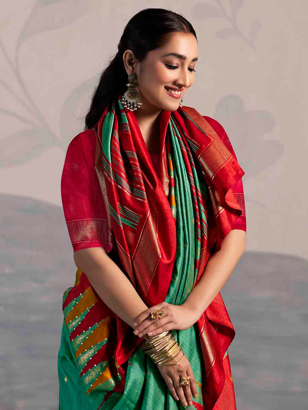 Printed Art Silk Saree