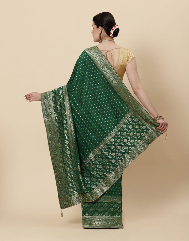 Woven Embroidered Banarasi Saree