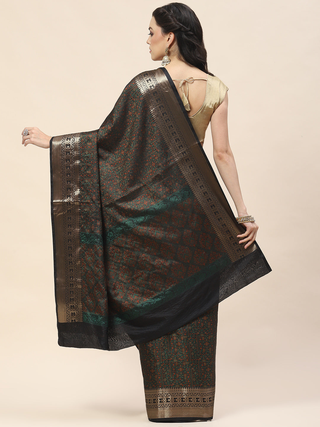 Zari Border Woven Cotton Saree