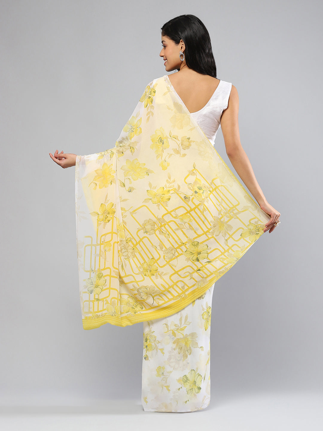 Digital Printed Georgette Saree