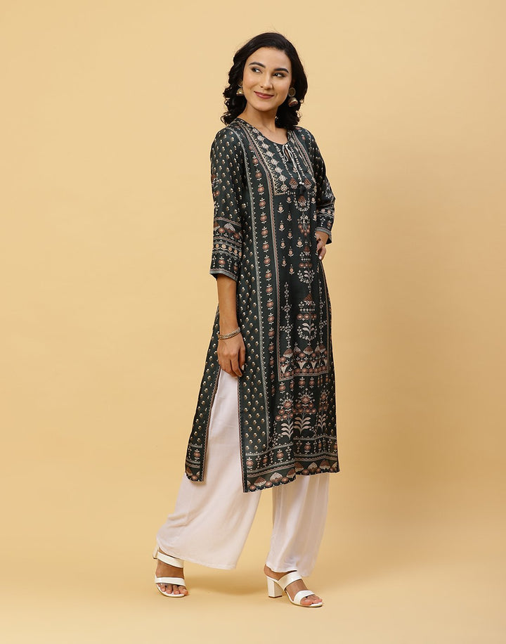 Printed Cotton Muslin Kurti
