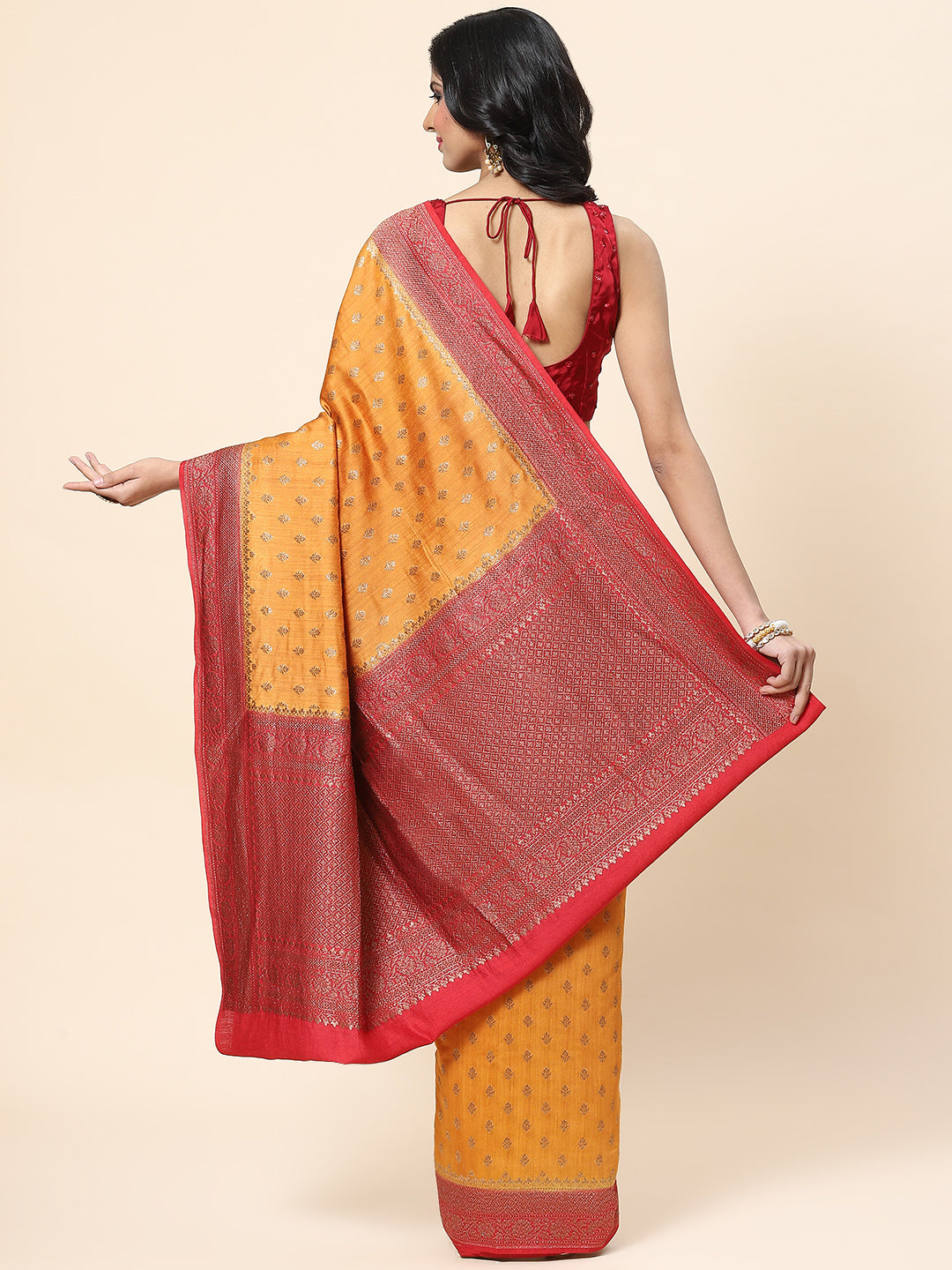 Antique Booti Banarasi Woven Saree